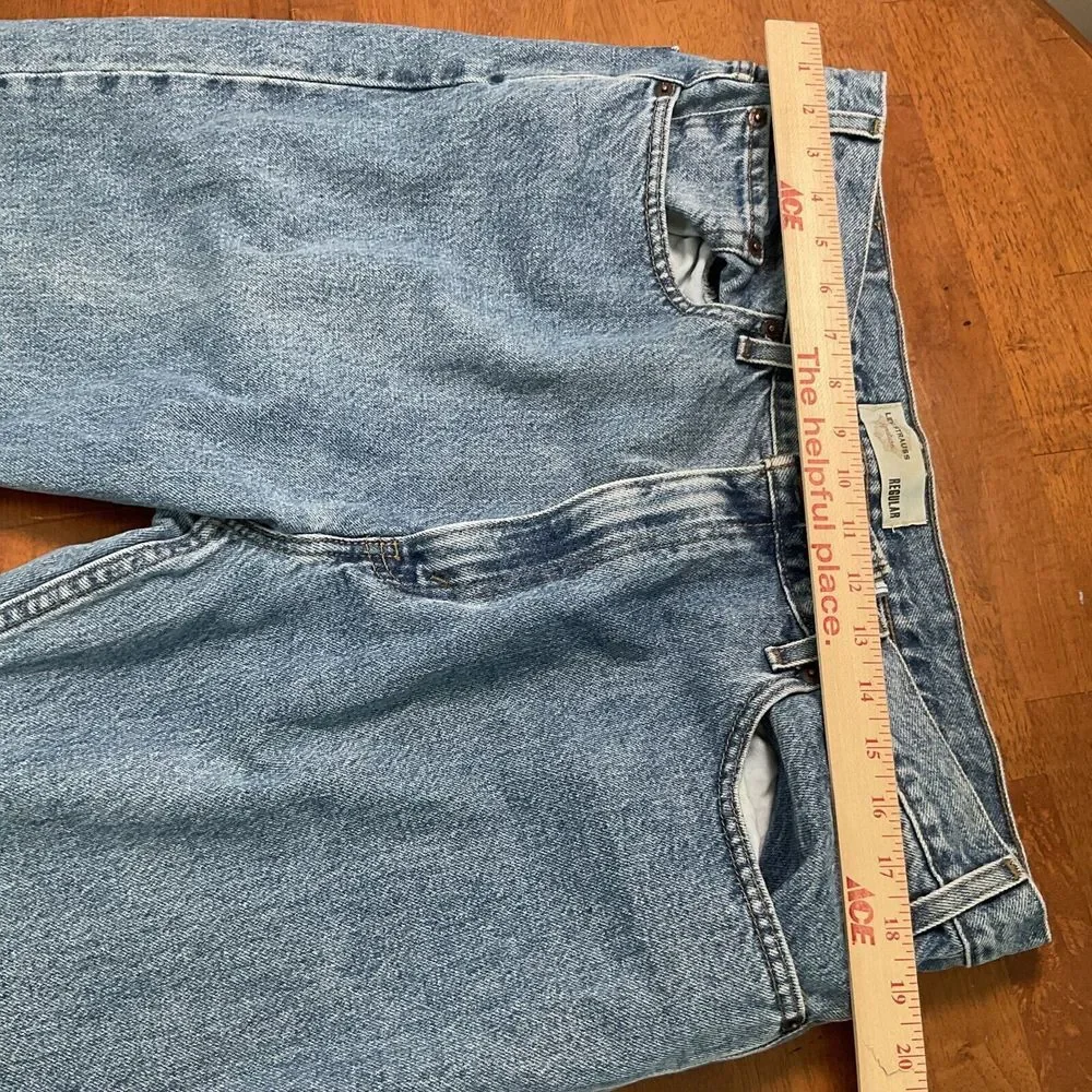 Signature by Levi Strauss & Co. Regular Straight Jeans Men's 40x30 Blue Medium